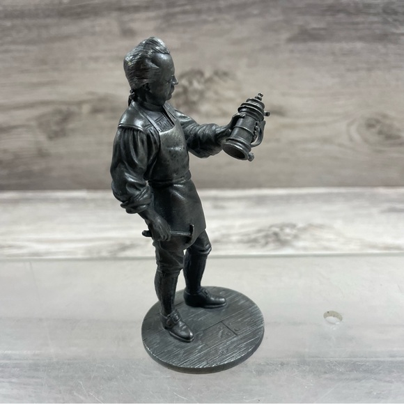 1974 Franklin Mint Pewter The People of Colonial America "The Silversmith" - Picture 4 of 8